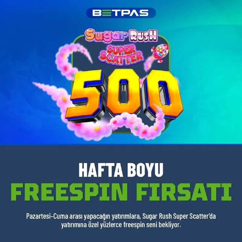 Betpas Telegram: 🎰 HAFTA BOYU FREESPIN FIRSATI BETPAS'TA! Pazartesi - Cuma günleri yapacağın…