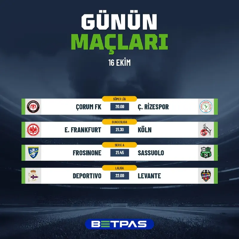 Betpas Telegram: ⚽️ AVRUPA FUTBOLUNDA YENİ HAFTA BAŞLIYOR! 🔝 En yüksek oranlarla oyna! ➕ Kombine…