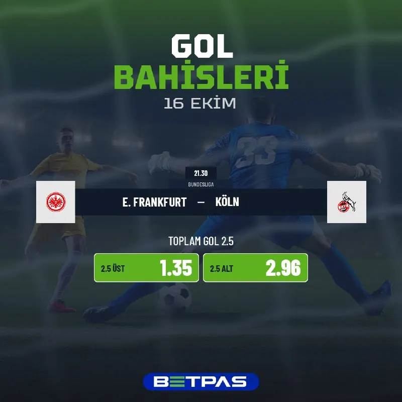 Betpas Telegram: BUNDESLIGA ATEŞİ BETPAS'TA YANIYOR! 🔥 1️⃣ Frankfurt'un son 8 lig maçı 2.5 gol…