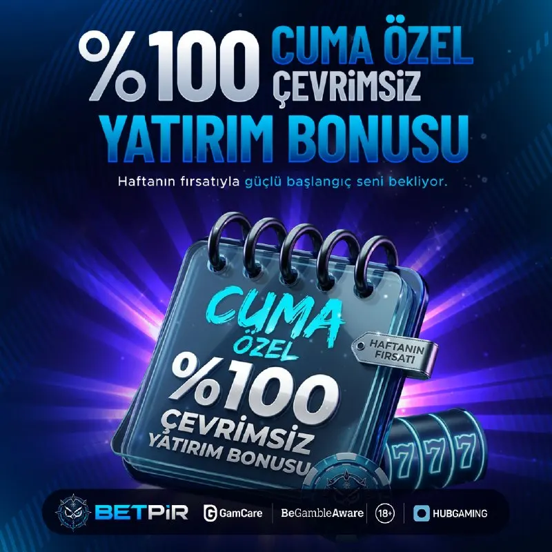 Betpir Telegram: ⚡️ CUMA CHALLENGE %100 ÇEVRİMSİZ YATIRIM BONUSU! ⚡️ ⚡️ #Betpir'den Cuma özel…