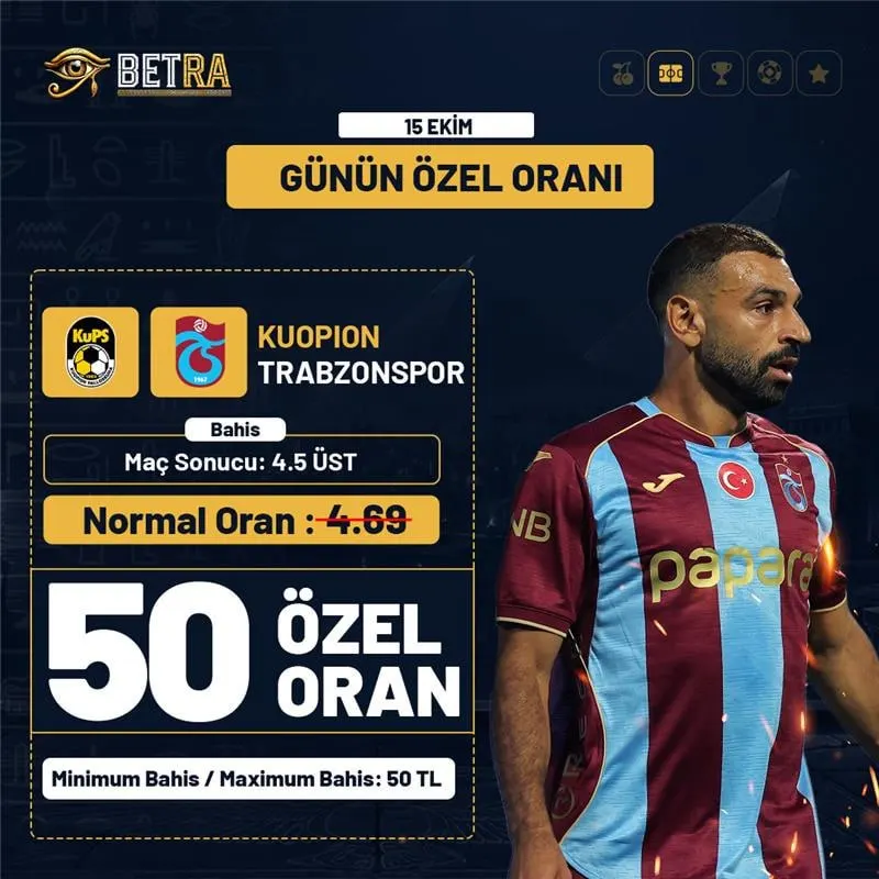 Betra Telegram: 😂😂🕯💡 🤑ÖZEL ORAN TOPLAM GOL 4.5 ÜST 50 ORAN 🔥KUOPION - TRABZONSPOR🔥 ❗️Kripto…