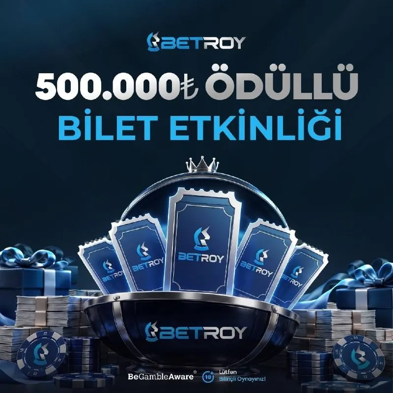 Betroy Telegram: ‼️ BEKLENEN AN GELDİ !!! 500.000₺ ÖDÜLLÜ BİLET ETKİNLİĞİMİZ BU GECE 01:00 DA…