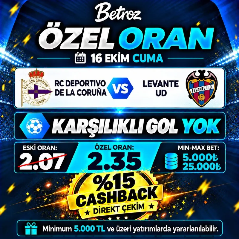 Betroz Telegram: 🔼 BETROZ ÖZEL ORAN! 🔼 DEP. A CORUNA - LEVANTE UD KARŞILIKLI GOL YOK ❌ESKİ ORAN…