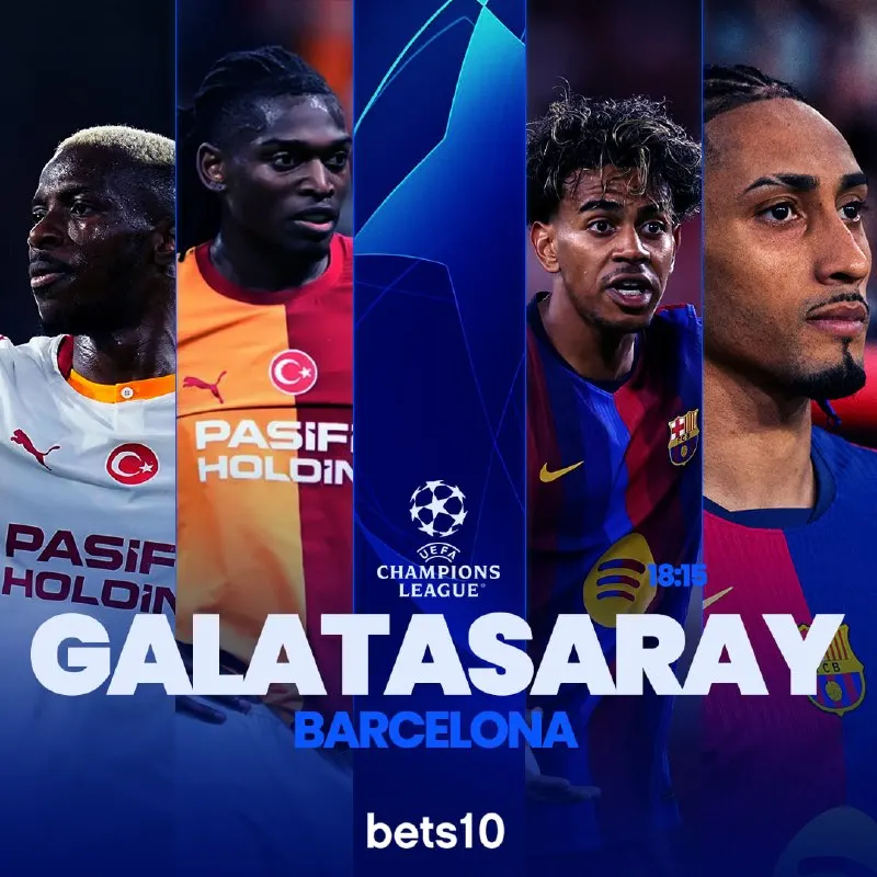 Bets10 Telegram: 🔥 Galatasaray ile Barcelona, Şampiyonlar Ligi sahnesinde dev bir randevuda…