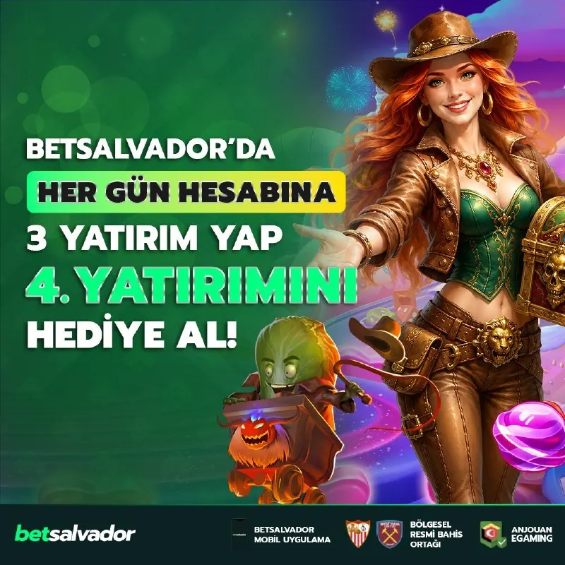 Betsalvador Telegram: 🔥 Her Gün 3 Yatırım Yap 4. Yatırımını Hediye Al! 🔥 🏦 Böylesine Bir Bonus Başka…