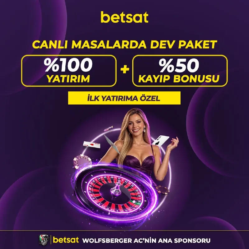 Betsat Telegram: 🔥 İLK YATIRIMDA ÇİFTE AVANTAJ! Betsat’ta ilk yatırımına bonus üstüne bonus…