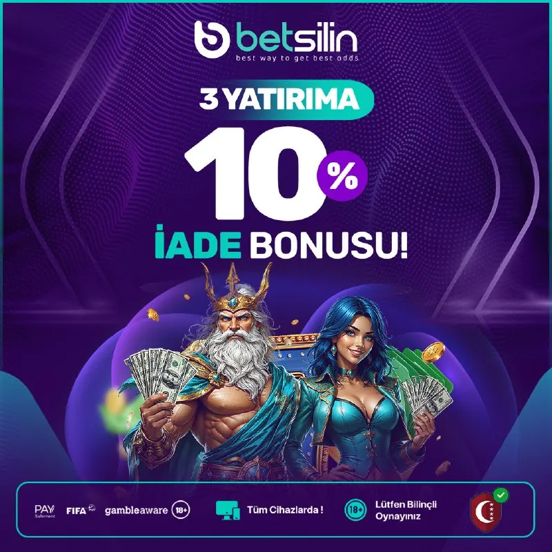 Betsilin Telegram: 🚀 BETSİLİN'DE 3 YATIRIMA %10 İADE BONUSU SİZLERİ BEKLİYOR! 💰 🎰 🔥 3 başarılı…