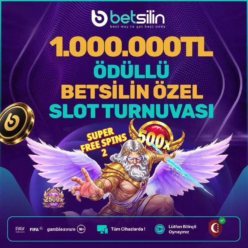 Betsilin Telegram: 🌟💸 BETSİLİN'DE 1.000.000 ₺ ÖDÜLLÜ ÖZEL SLOT TURNUVASI HIZ KESMEDEN DEVAM…