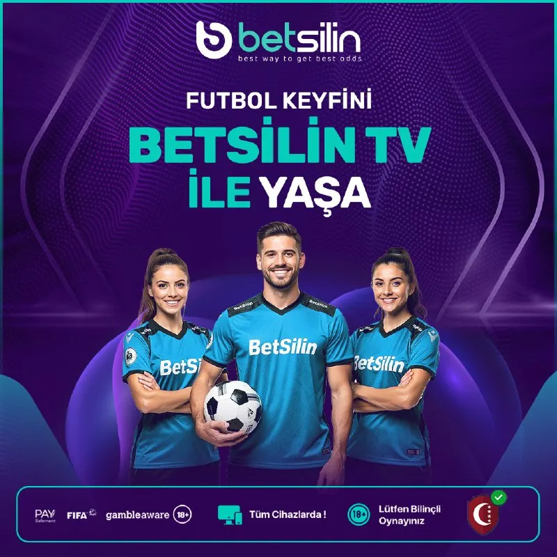 Betsilin Telegram: 🎯 FUTBOL KEYFİNİ BETSİLİN TV İLE KESİNTİSİZ YAŞA! ⚽️💜 Futbolun heyecanını…
