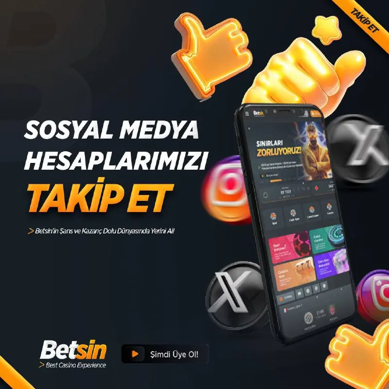 Betsin Telegram: 💬 Betsin'i takip et, yenilikleri ilk sen keşfet! 🤩🗣Sosyal medya hesaplarımızı…