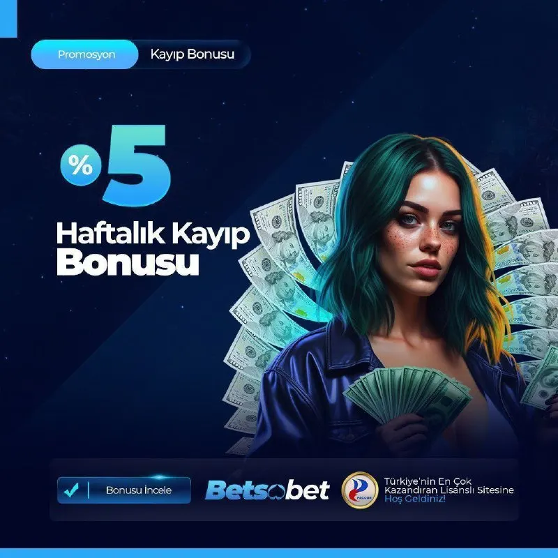 Betsobet Telegram: 💎BETSOBET'ten Haftalık %5 Kayıp Bonusu! 🎁Kayıplarınız Kazanca Dönüşüyor. 💻…