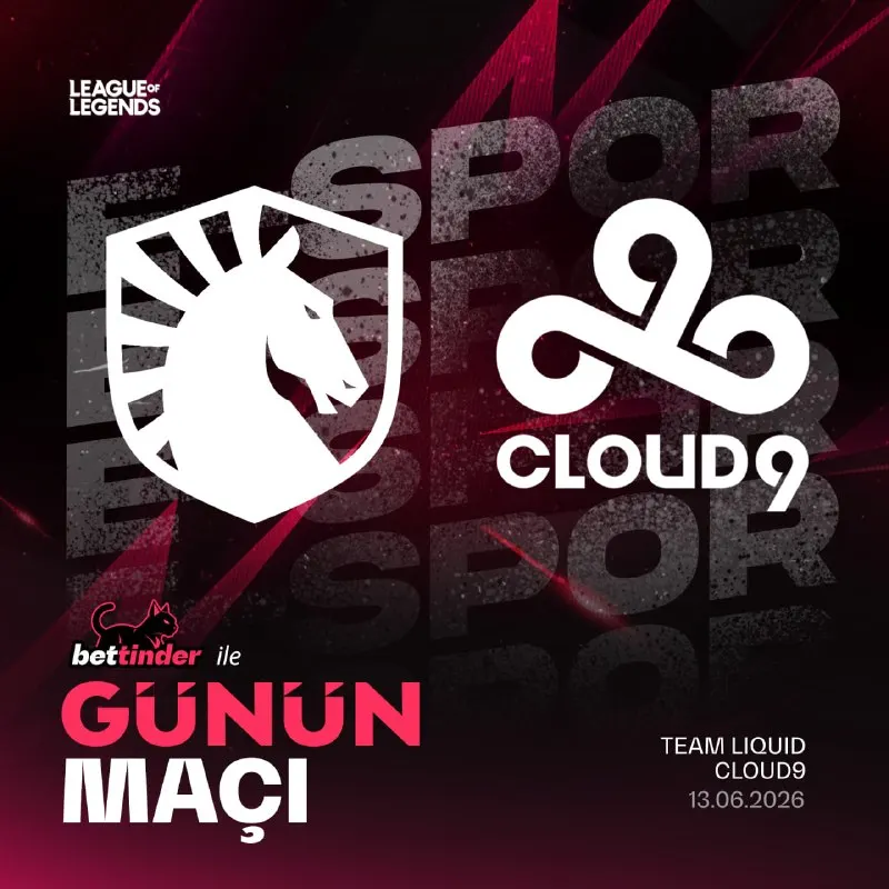 Bettinder Telegram: 💠 LCS HEYECANI EN YÜKSEK ORANLARLA! 🥊 Team Liquid ve Cloud9, bu akşam karşı…