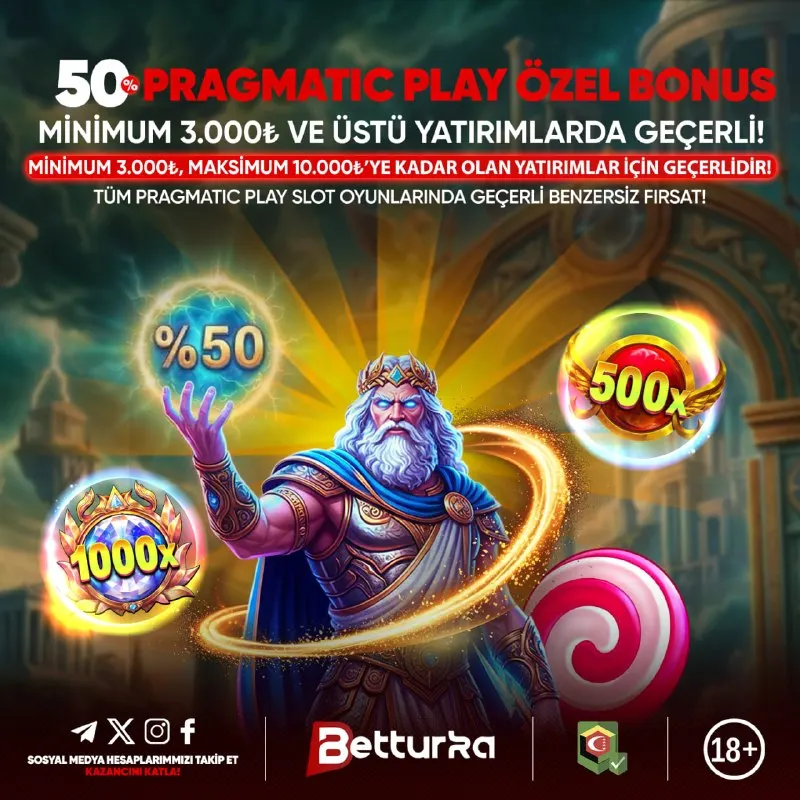 Betturka Telegram: 🔥%50 PRAGMATİC PLAY ÖZEL SLOT BONUSU 🔥 💰 Yatırımını Yap, Bakiyeni Kaybedersen…