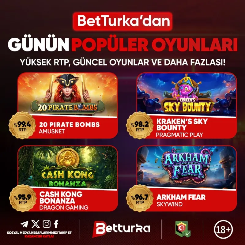 Betturka Telegram: 👑 BetTurka’da Eğlencenin Tadını Çıkar! 💥 🎆 En heyecan verici oyunlarla keyifli…