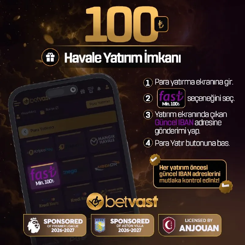 Betvast Telegram: 😵😼😑🤔'ta kazanmak artık çok daha kolay ve hızlı! Sadece 100₺ alt limitli havale…