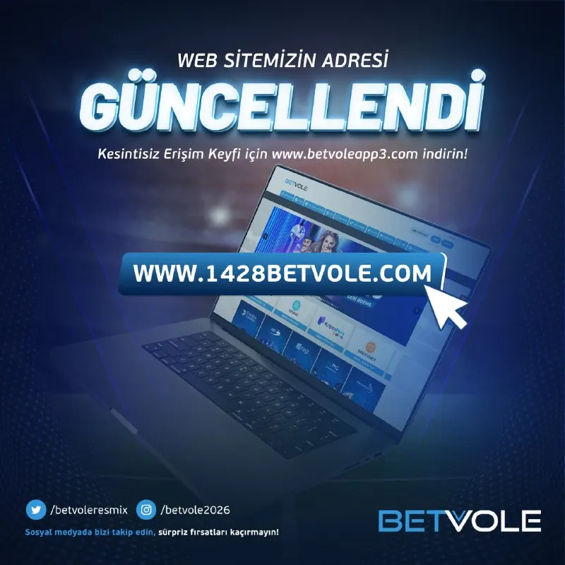 Betvole Telegram: ✅ Site adresimiz güncellendi! ✅ Bize artık 1428betvole.com üzerinden erişim…