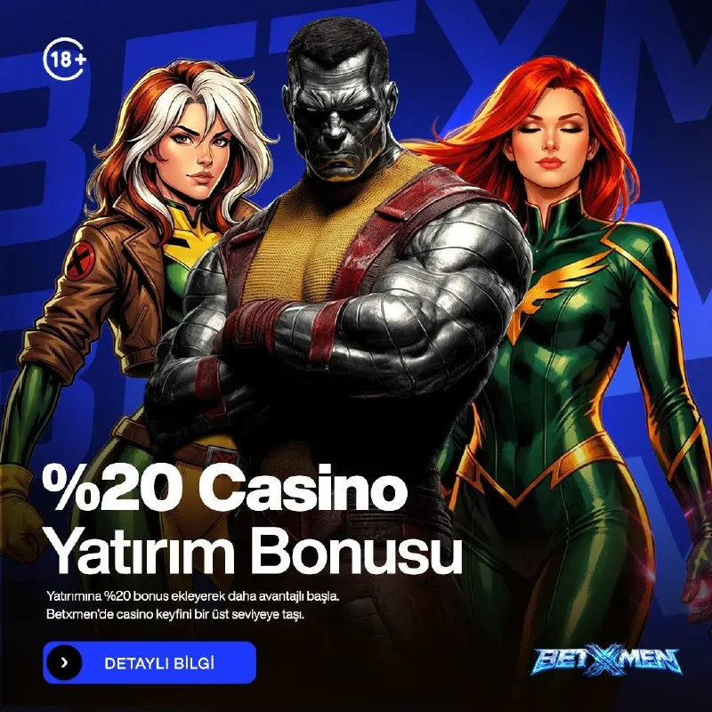 Betxmen Telegram: 👑BETXMEN %20 CASİNO YATIRIM BONUSU 💸Kazanmaya %20 Avantajla Başla! 🛸Canlı…