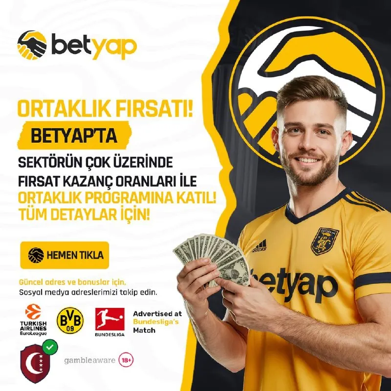 Betyap Telegram: 🚀💰 BETYAP’TA ORTAKLIK FIRSATI BAŞLADI! 💰🚀 Hey SPOR ve CASINO tutkunları! Artık…