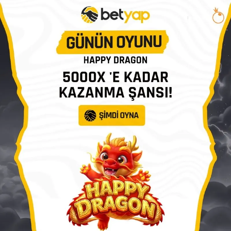 Betyap Telegram: 🌟 BETYAP'TA GECENİN EN ÇOK KAZANDIRAN OYUNU: Happy Dragon 5000x – EJDERHA'NIN…