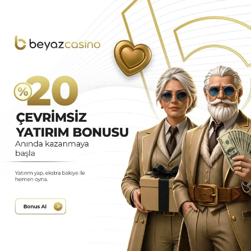 Beyaz Casino Telegram: 💸 Cuma yatırımını ekstra avantaj olmadan bırakma! 🎰 Slot yatırımlarında %20…