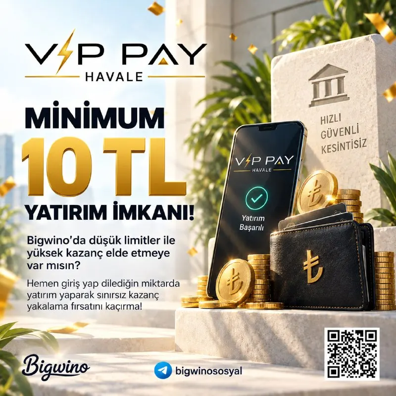 Bigwino Telegram: ↗️ GÜVENİLİR FİNANSAL İŞLEMLER , KESİNTİSİZ HİZMET! ⚡️ VIP Havale Minimum 10 ₺…