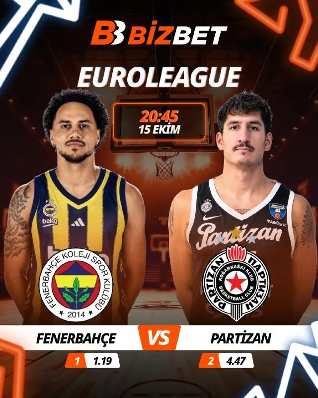 Bizbet Telegram: 🧡 EuroLeague’de bu gece: Zirve yarışı, çıkış arayışı! 🏀 20:45 | Fenerbahçe…