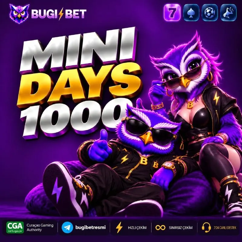 Bugibet Telegram: 🎁 MİNİ DAYS BONUSU! 🎁 💰 1.000₺ Yatırıma → 1.000₺ Bonus 🎰 Pragmatic Play…