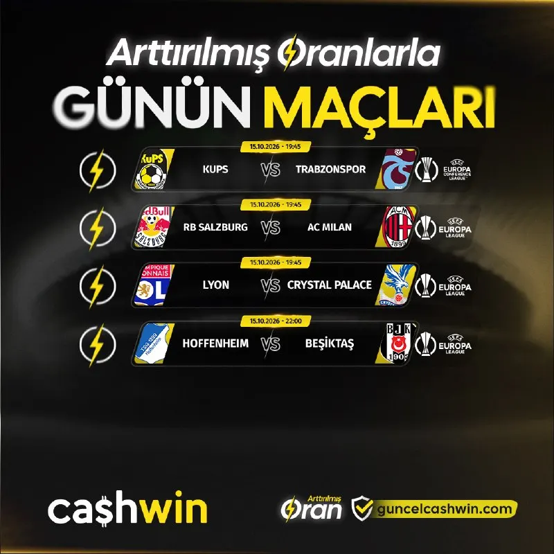 Cashwin Telegram: 🎰🎲🎯🎮🟢🟡🟠🟣 ⬆️Arttırılmış Oranlarla! ⬆️ 🔈 Cashwin ile günün maçlarının heyecanı…