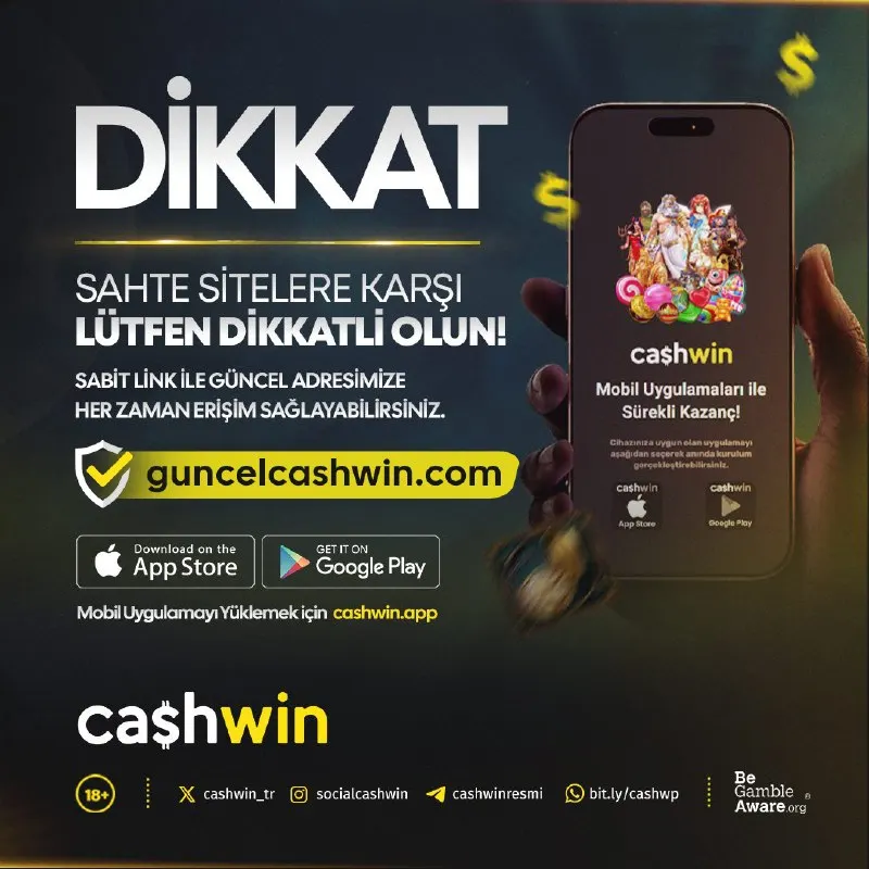 Cashwin Telegram: 🎰🎲🎯🎮🪧📨💌📬 ⚠️ DİKKAT! SAHTE SİTELERE KARŞI LÜTFEN DİKKATLİ OLUN! ⚠️ ☄️ Sahte…