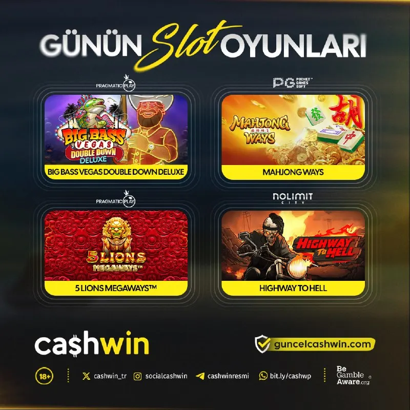 Cashwin Telegram: 🎰🎲🎯🎮🎠🎢🎡🏟 👑 Cashwin'de Eğlencenin Tadını Çıkar! 💥 🎆 En heyecan verici oyunlarla…