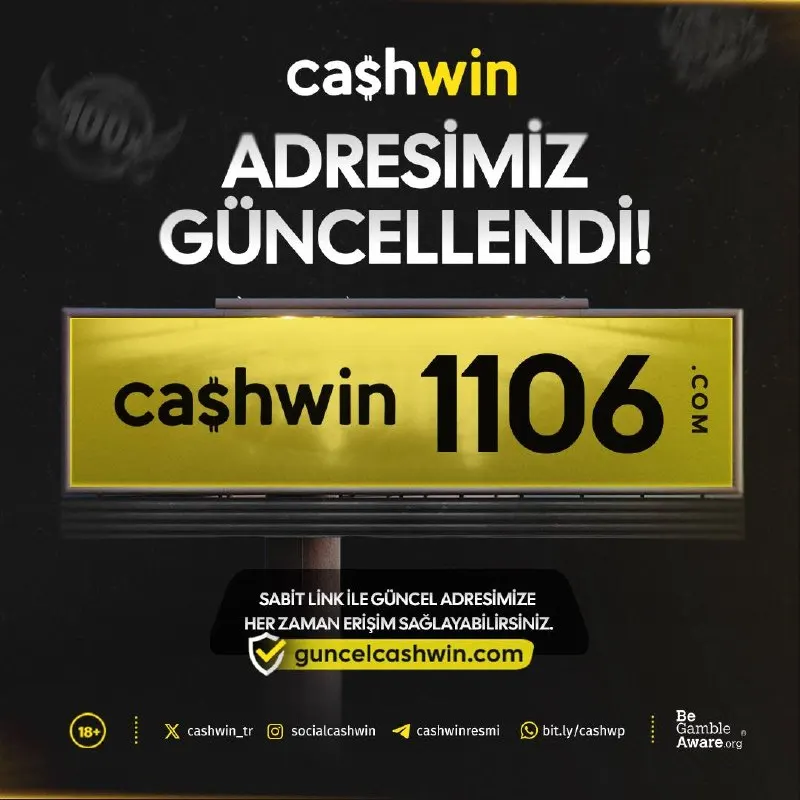 Cashwin Telegram: 🎰🎲🎯🎮🪧📨💌📬 ✅ Giriş adresimiz www.cashwin1106.com olarak güncellenmiştir. 📌 Domain…