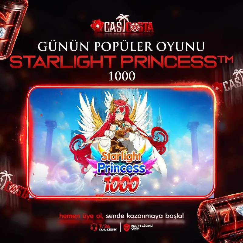 Casicosta Telegram: 👑CASİCOSTA'DA GÜNÜN KAZANDIRAN POPÜLER SLOT OYUNU! 🎀Slot kategorisinde bugün…