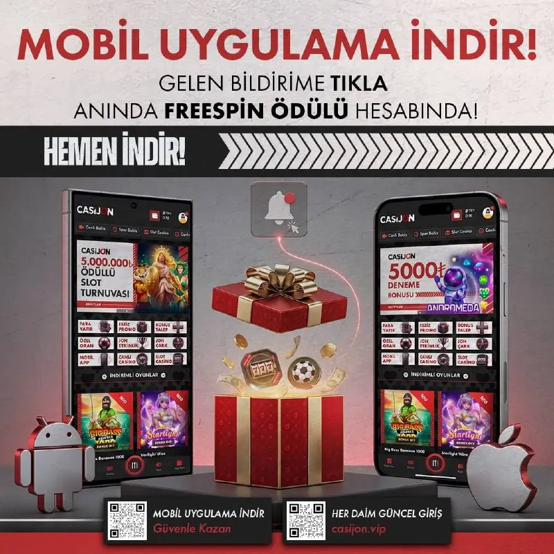 Casijon Telegram: 🎁 CASİJON'DA DEV FREESPİN SÜRPRİZİ! 🔻Saat 20.00’da 2₺ Değerinde 50 Freespin…