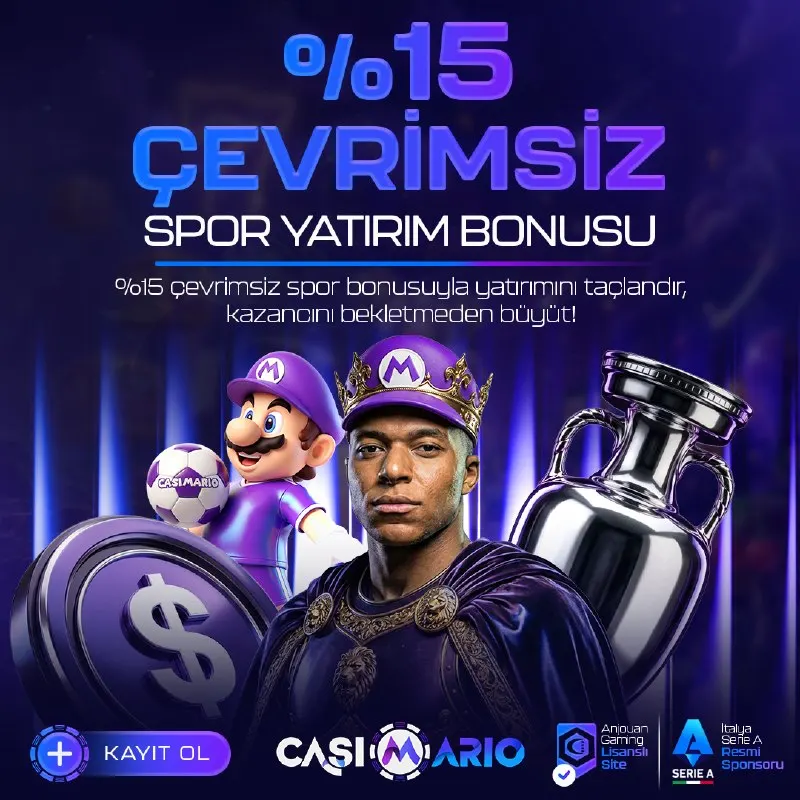 Casimario Telegram: 🫥🫥🫥🫥'nun Kazandıran Dünyasında ⚽️Spor Alanında ⚽️ 🏆Çevrimsiz Yatırım Bonusu…