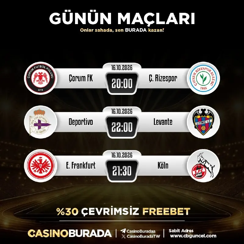 Casino Burada Telegram: 🔠🔠🔠🔠🔠 🔠🔠🔠🔠🔠🔠🔠❗️ ⚽️ Onlar sahada, sen BURADA kazan! ⚡️ Çorum FK - Ç. Rizespor⚡️…