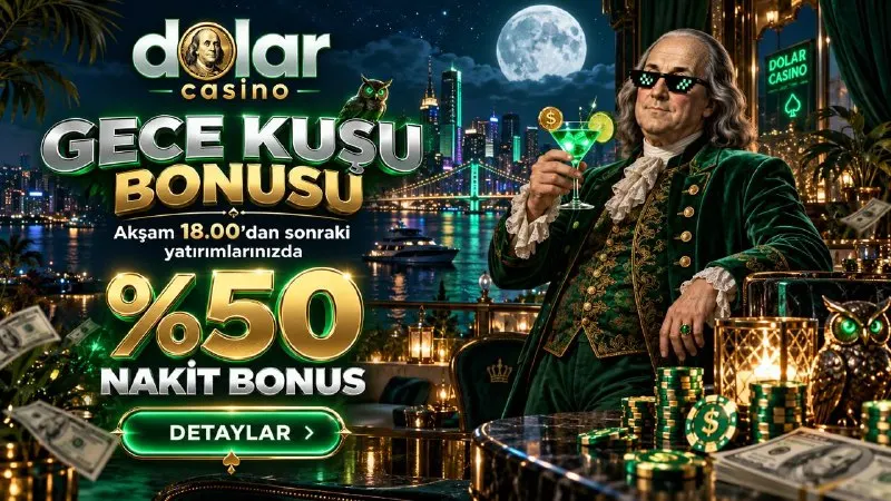 Casino Dolar Telegram: 🌙 GECE KUŞU BONUSU BAŞLADI! Casino Dolar’da saat 18.00’den sonra yapacağınız…