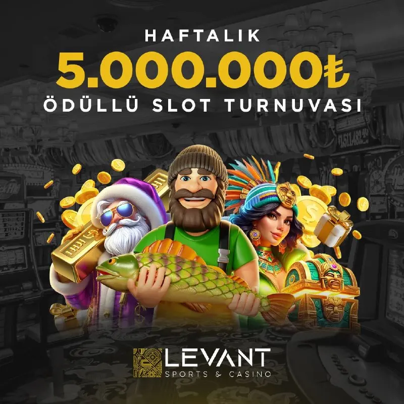 Casino Levant Telegram: 🎁 HAFTALIK 5 MİLYON TL DAĞITIYORUZ! CasinoLevant'ta haftalık slot turnuvası ile…
