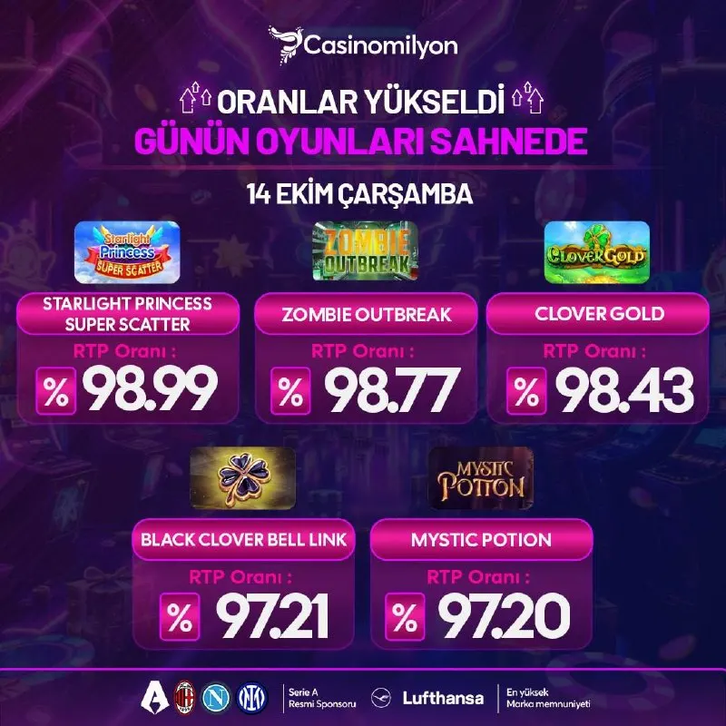 Casino Milyon Telegram: ⚡️⚡️⚡️⚡️⚡️⚡️ ⚡️⚡️⚡️⚡️⚡️⚡️ 🌟GÜNÜN YÜKSEK ORANLI OYUNLARI 🤩CasinoMilyon'da Yüksek…