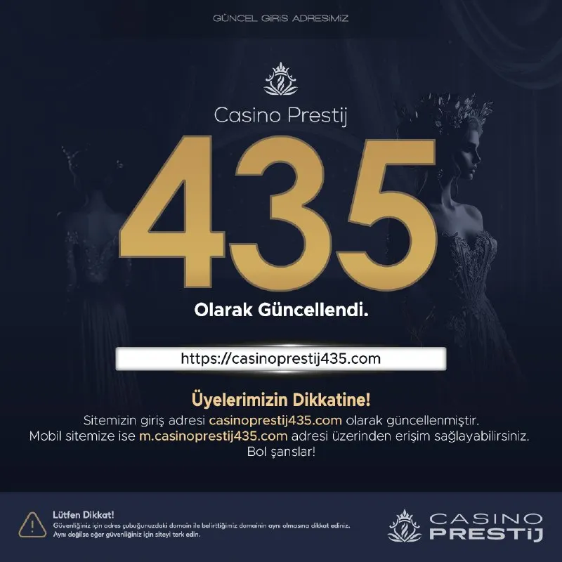 Casino Prestij Telegram: 📢 ÜYELERİMİZİN DİKKATİNE! 🌐 Sitemizin giriş adresi http://casinoprestij435.com…