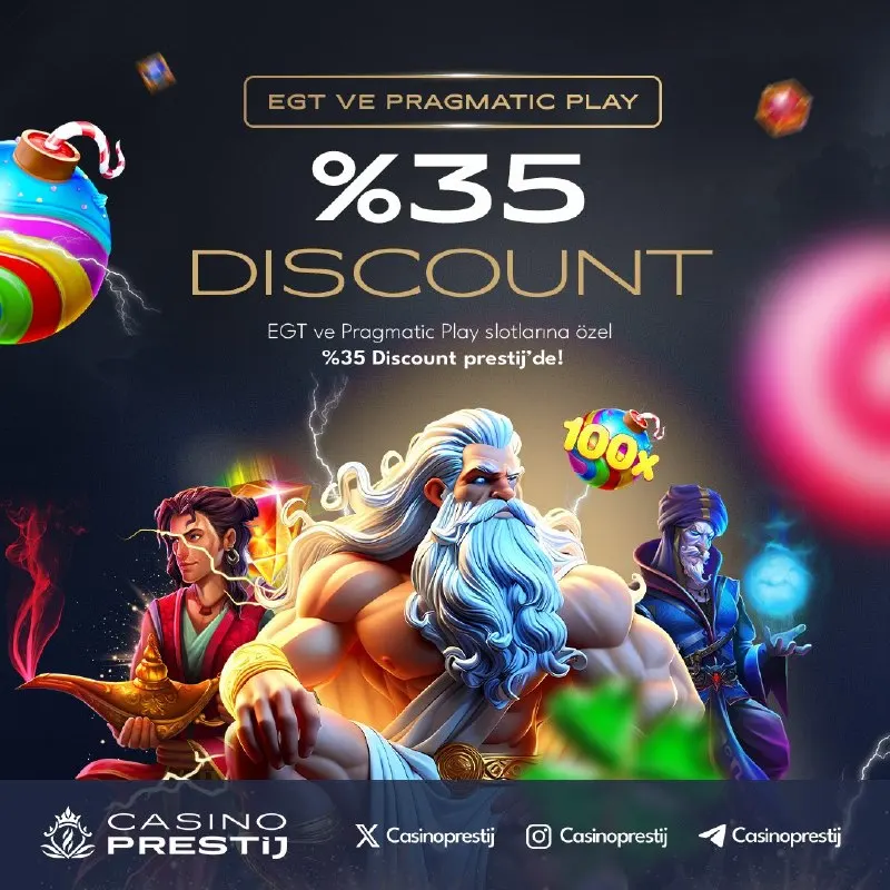 Casino Prestij Telegram: 🔥 CasinoPrestij’de Kayıplar Dert Değil! 🔥🎰 💎 %35 Discount Bonusu ile olası…