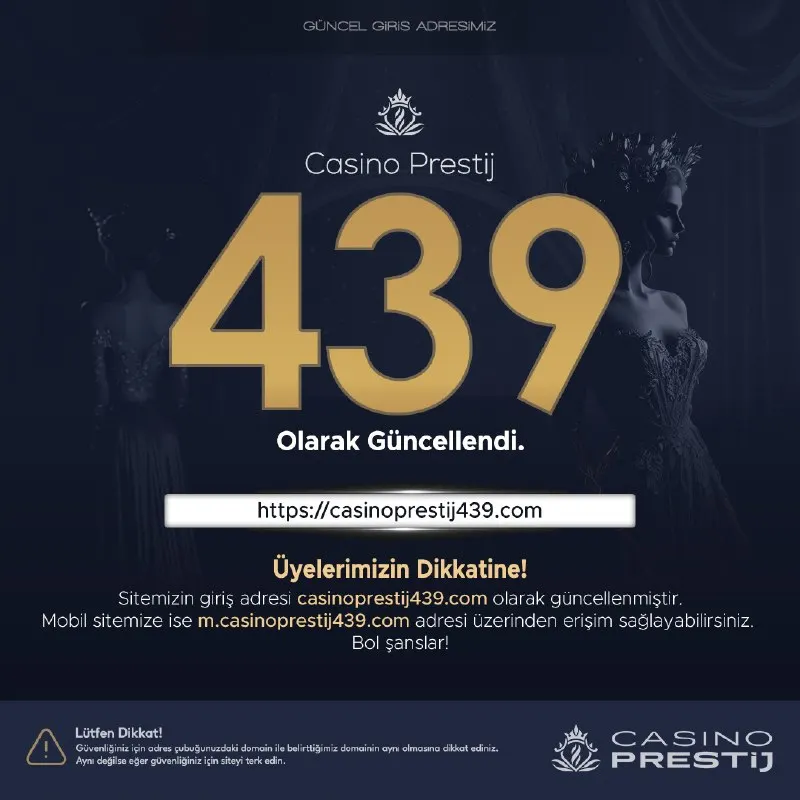 Casino Prestij Telegram: 📢 ÜYELERİMİZİN DİKKATİNE! 🌐 Sitemizin giriş adresi http://casinoprestij439.com…