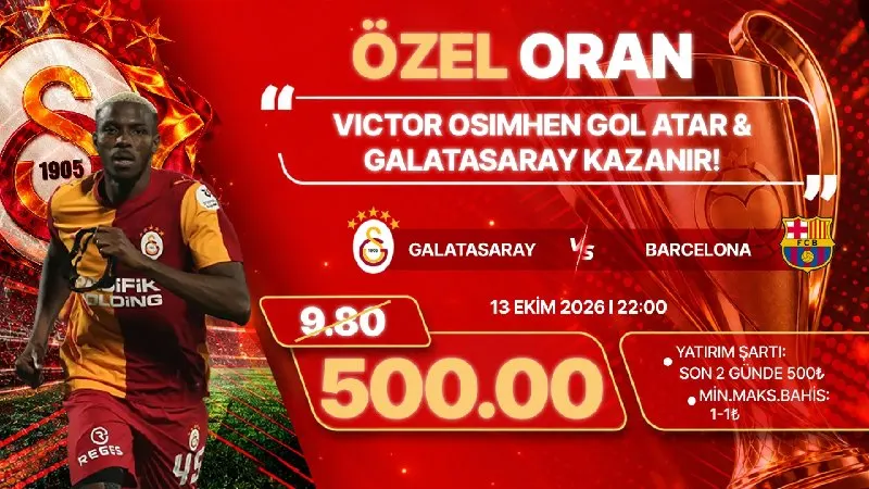 CasinoAs Telegram: 💥 1₺ BAS, EFSANE ORANI YAKALA! 💥 Heyecan sahada, Galatasaray - Barcelona…