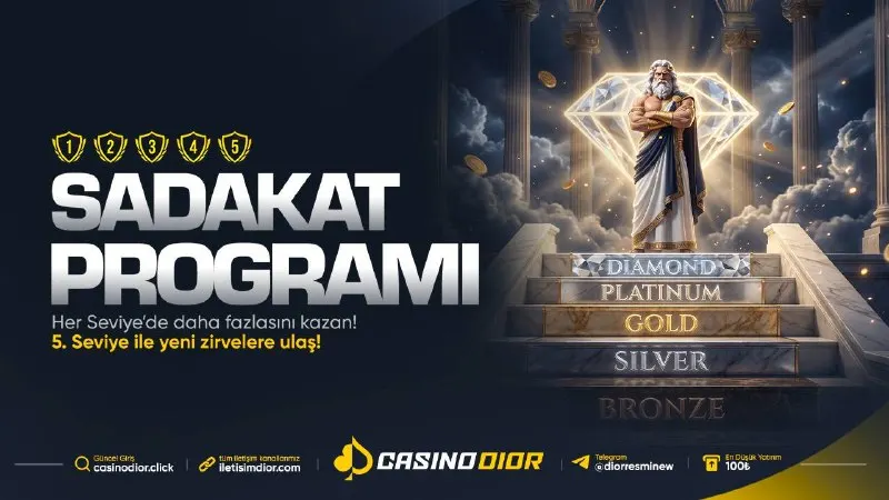 Casinodior Telegram: ♠️ Casinodior | Sadakat Programı ➡️ Her seviyede daha fazlasını kazan! 👑 Bronze…