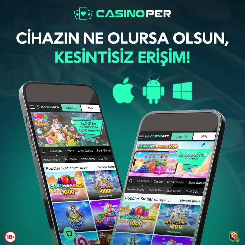 Casinoper Telegram: 📱 CasinoPer APP ile adres değişikliğine takılma, her cihazdan güvenle ve…