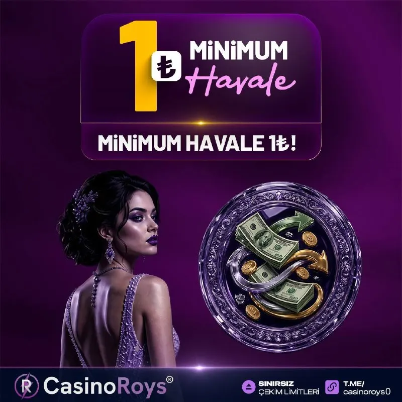 CasinoRoys Telegram: ⚡️ MİNİMUM YATIRIM 1 TL !!! ⚡️ 💰 #CASİNOROYS’TA LİMİTLERE TAKILMA !!! 💗 En…
