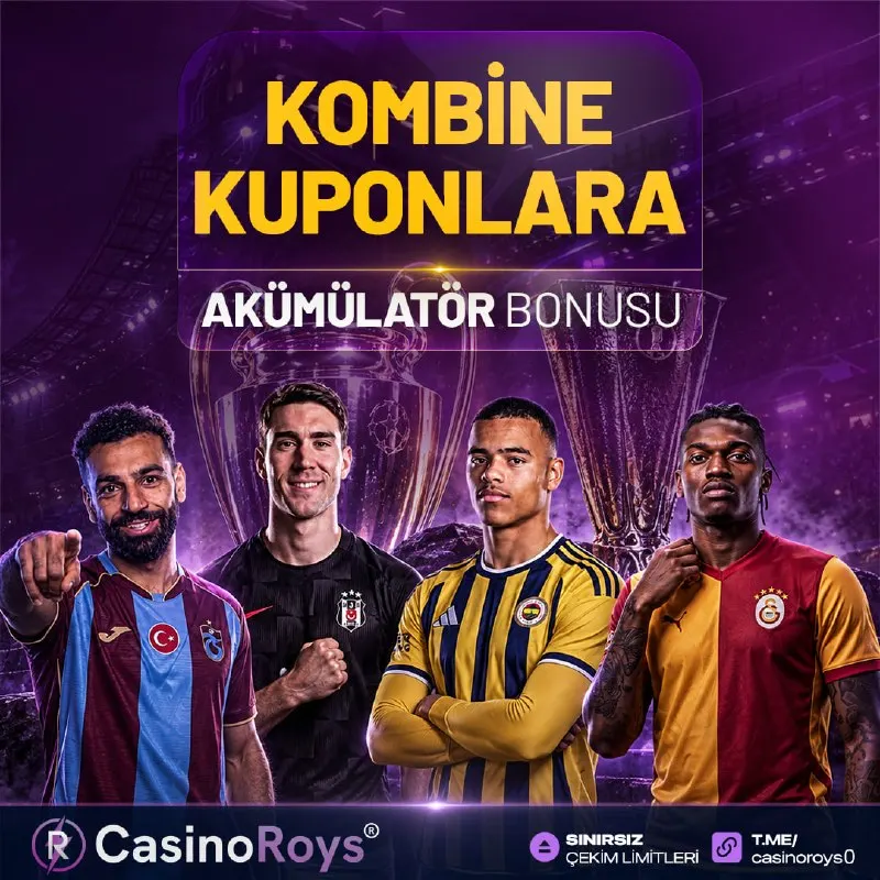 CasinoRoys Telegram: 💸 AKÜMÜLATÖR BONUSU İLE KAZANCINI ARTTIR! 📈 #CASİNOROYS'TA KOMBİNE…