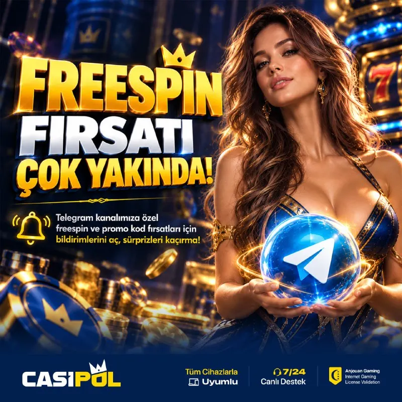 Casipol Telegram: 📢 FREE SPIN FIRSATI ÇOK YAKINDA 📢 👑 Telegram kanalımıza özel free spin ve promo…