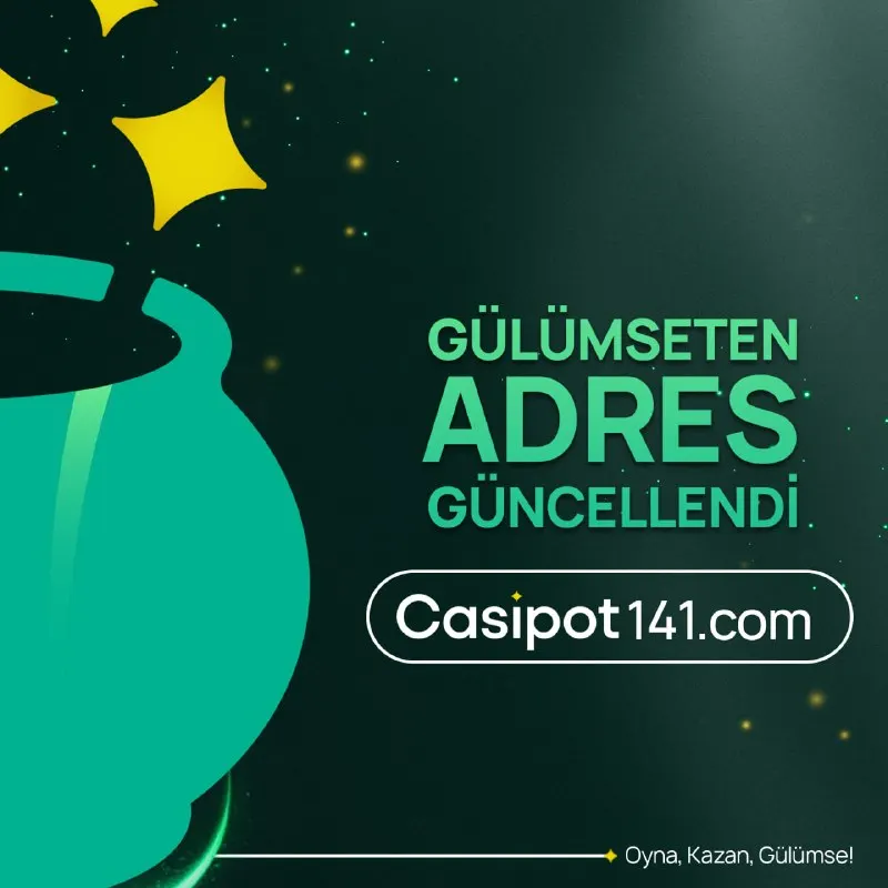 Casipot Telegram: Gülümseten adres güncellendi! 💚⭐️💚