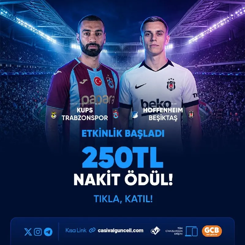 Casival Telegram: 🚫TAHMİN ETKİNLİĞİ BAŞLADI ! 🐝 Doğru Tahmin Et, 250 ₺ Nakiti Kap!