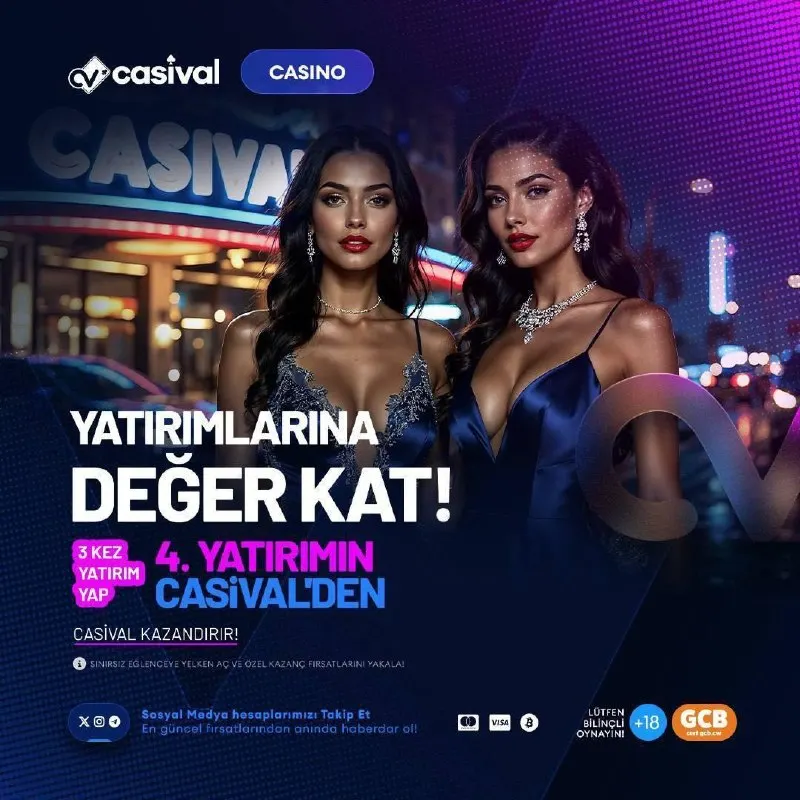 Casival Telegram: ❤️ŞANSSIZLIĞA SON, KAZANCA DEVAM❤️ 🐝3 Yatırım Kaybedersen, 4. Yatırımın Bizden!